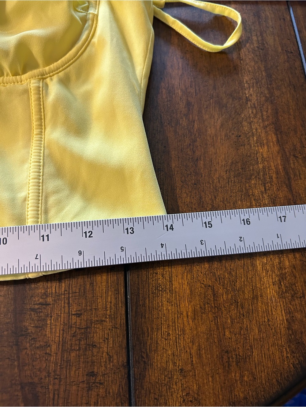 White Fox Boutique Yellow Floral-Accent Bustier Camisole - Picture 6 of 6